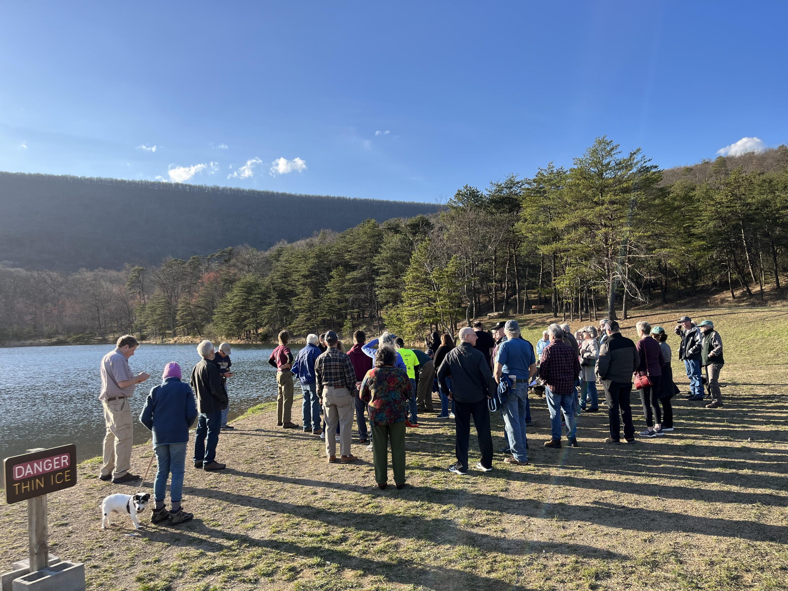 Citizens Gather at Cacapon State Park Upper Lake to Challenge
